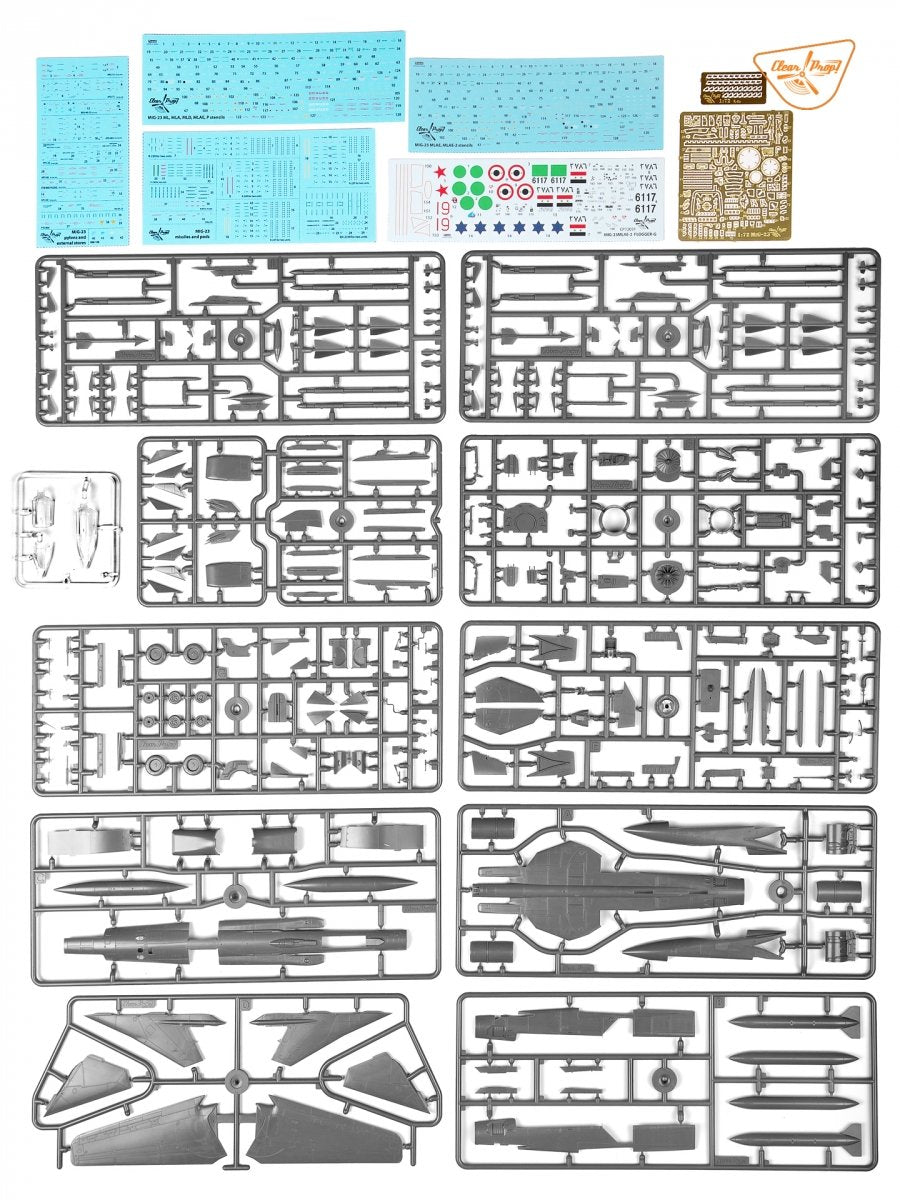 Clear Prop! CP72031 MiG-23MLAE-2 Flogger-G EXPERT KIT 1/72 – Bild 3