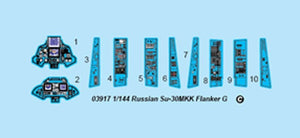Trumpeter 03917 Russian Su-30MKK Flanker G 1/144 – immagine 7