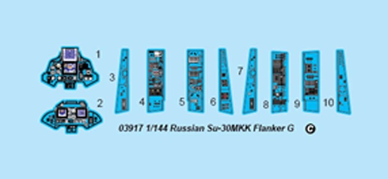 Trumpeter 03917 Russian Su-30MKK Flanker G 1/144 – immagine 7