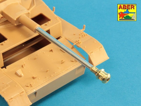 Aber 35L-237 75mm KwK40L/48 barrel with middle model muzzle brake for Germ.Pz.Kpfw.VI, Ausf.H 1/35 – image 7