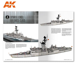 AK Interactive AK098 MODELLING FULL AHEAD 1 / KNOX &amp;amp; BALEARES CLASS EN – immagine 6