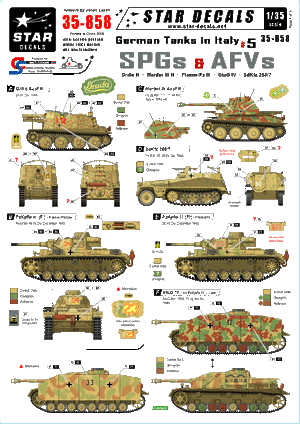 Star Decals 35-858 German Tanks in Italy 5 1/35