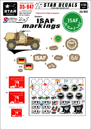 Star Decals 35-947 Generic ISAF markings 1/35