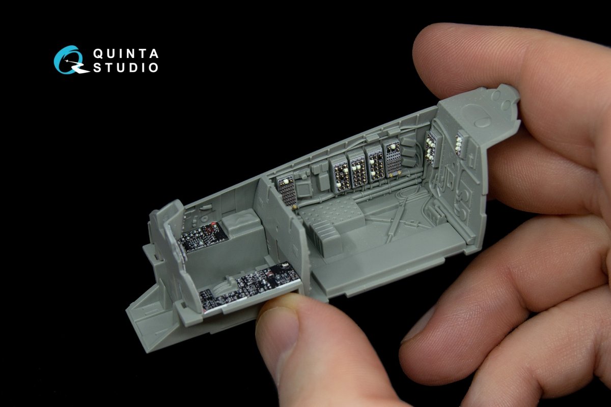 Quinta Studio QD48038 F-15A 3D-Printed &amp;amp; colored Interior on decal paper (for GWH kit) 1/48 – image 2