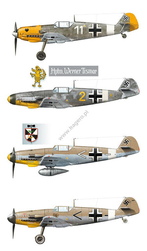 Kagero 15034 Messerschmitt Bf 109s over the Mediterranean Part I (decals) EN/PL – imagen 9