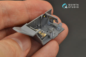 Quinta Studio QD48240 Bf 109E-3/4 3D-Printed &amp;amp; colored Interior on decal paper (Wingsy kits) 1/48 – immagine 8