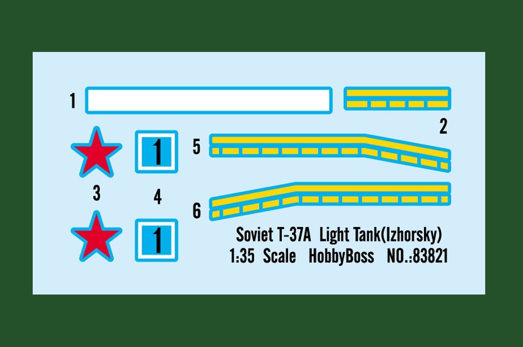 Hobby Boss 83821 Soviet T-37A Light Tank (Izhorsky) 1/35 – image 3