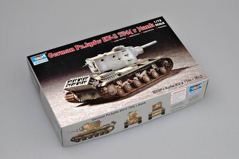 Trumpeter 07266 German Pz.kpfw KV-2 754( r )tank 1/72 – image 2