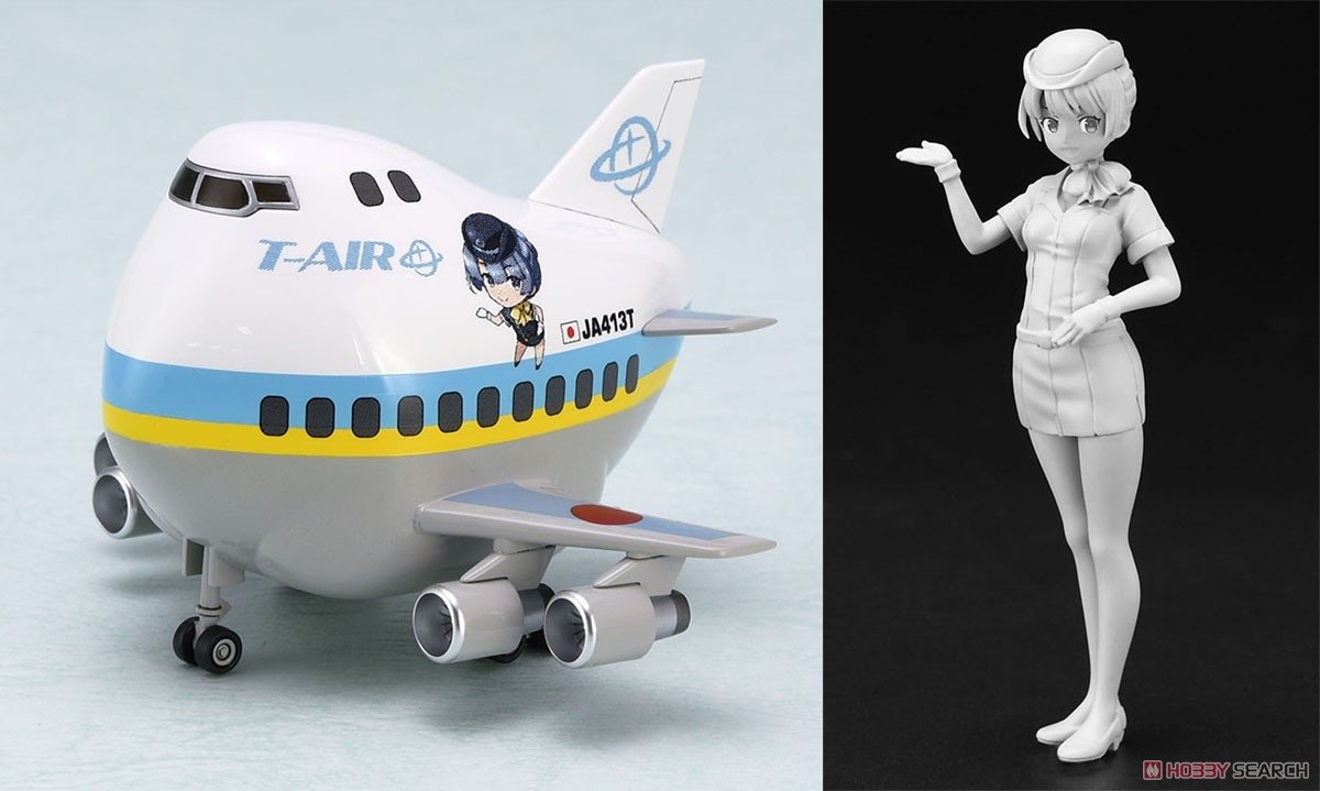 Hasegawa SP465 Egg Girls Collection 12 Sara Mayuki (CA) w/Airliner 1/20 – image 4