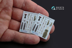 Quinta Studio QD48181 Su-27UB 3D-Printed colored Interior on decal paper (for KittyHawk kit) 1/48 – obrázek 3