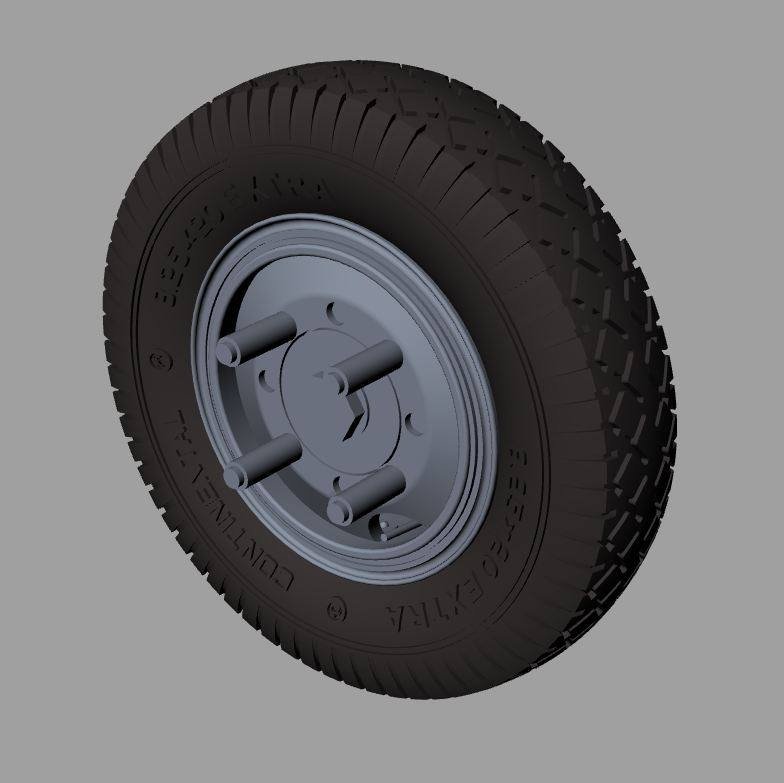 Panzer Art RE35-453 M-35 ADGZ-Daimler road wheels (Continental) 1/35 – image 4
