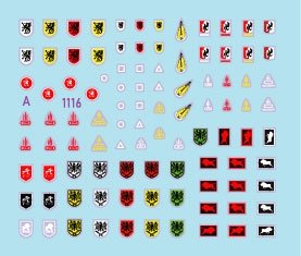 Star Decals 72-A1116 StuG-Abt #1 Generic insignia and unit markings for the Sturmgeschutz units. StuG-Abt 177. 182, 185, 186, 190, 191, 197 1/72 – imagen 2