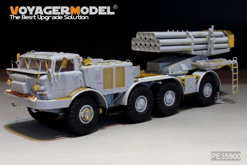 Voyager Model PE35900 Modern Russian 9P140 TEL of 9K57 Uragan(BM-27) MLRS Basic For TRUMPETER 1/35 – obrázek 3