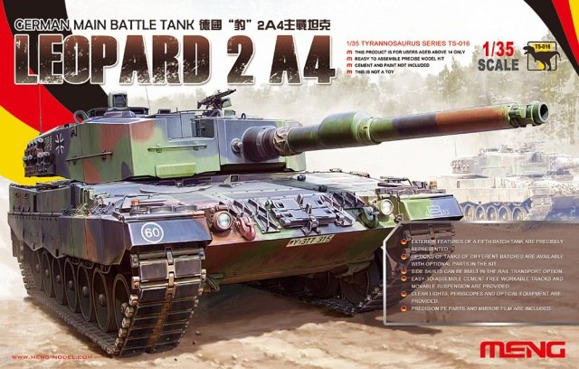 Meng TS-016 Leopard 2 A4 German Main Battle Tank 1/35