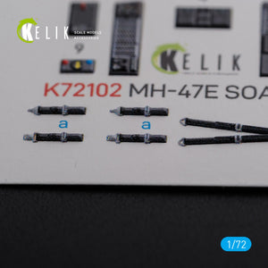 KELIK K72102 MH-47E interior 3D decals for Italeri kit 1/72 – obrázek 6
