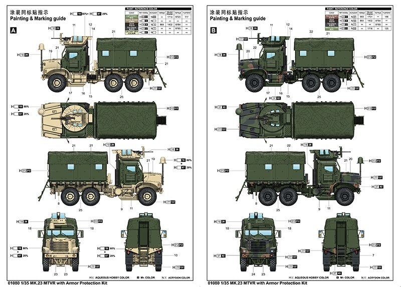 Trumpeter 01080 MK.23 MTVR with Armor Protection Kit 1/35 – obrázek 2
