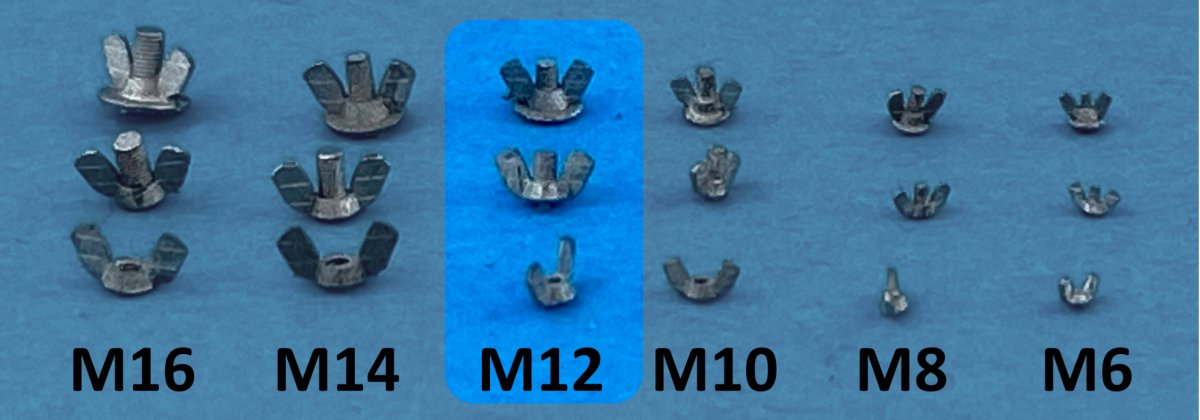 Point of no Return 1623004 M12 wing nuts 1/16 – image 2