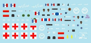 Star Decals 72-A1101 ISAF-Afghanistan # 2. Peacekeepers from France. Renault VAB, VAB Sanitaire, Panhard VBL. 1/72 – zdjęcie 3