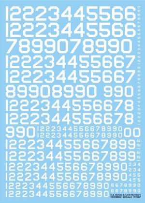 Techmod 72108 - U.S. Serial &amp;amp; Code Numbers 1/72