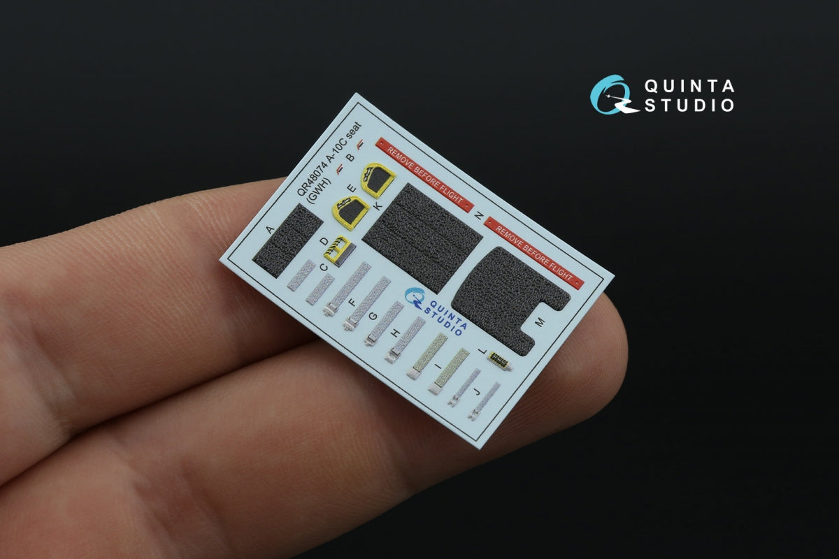 Quinta Studio QD48474 A-10C 3D-Printed colored Interior on decal paper (GWH) 1/48 – obrázek 6