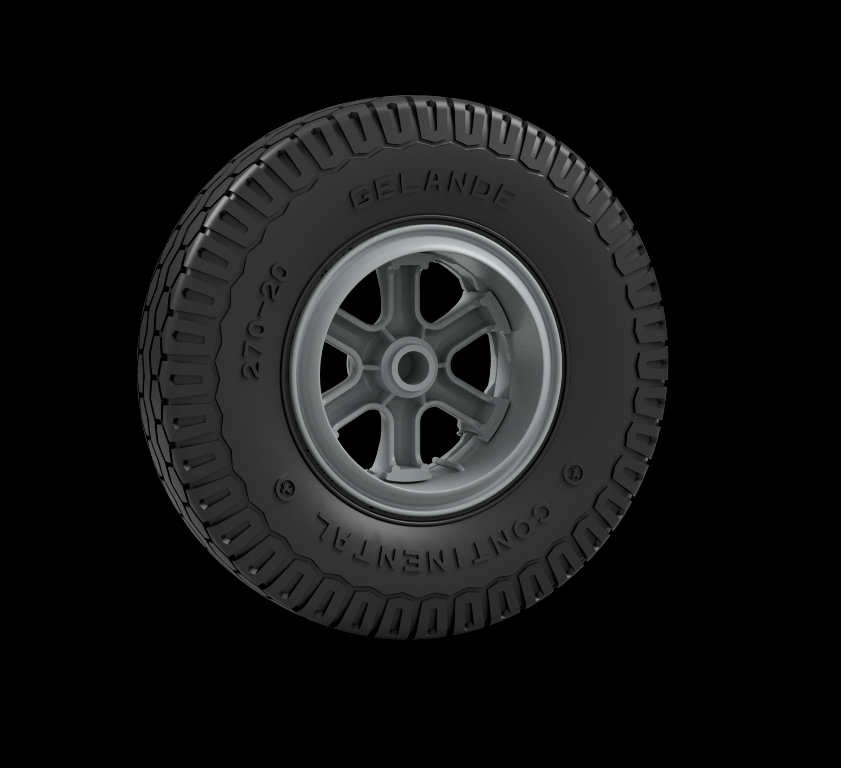 Panzer Art RE35-797 Sd.Kfz 8 Early front wheels (Continental) 1/35 – image 2