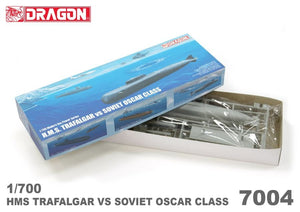 Dragon 7004 HMS Trafalgar vs Soviet Oscar 1/700