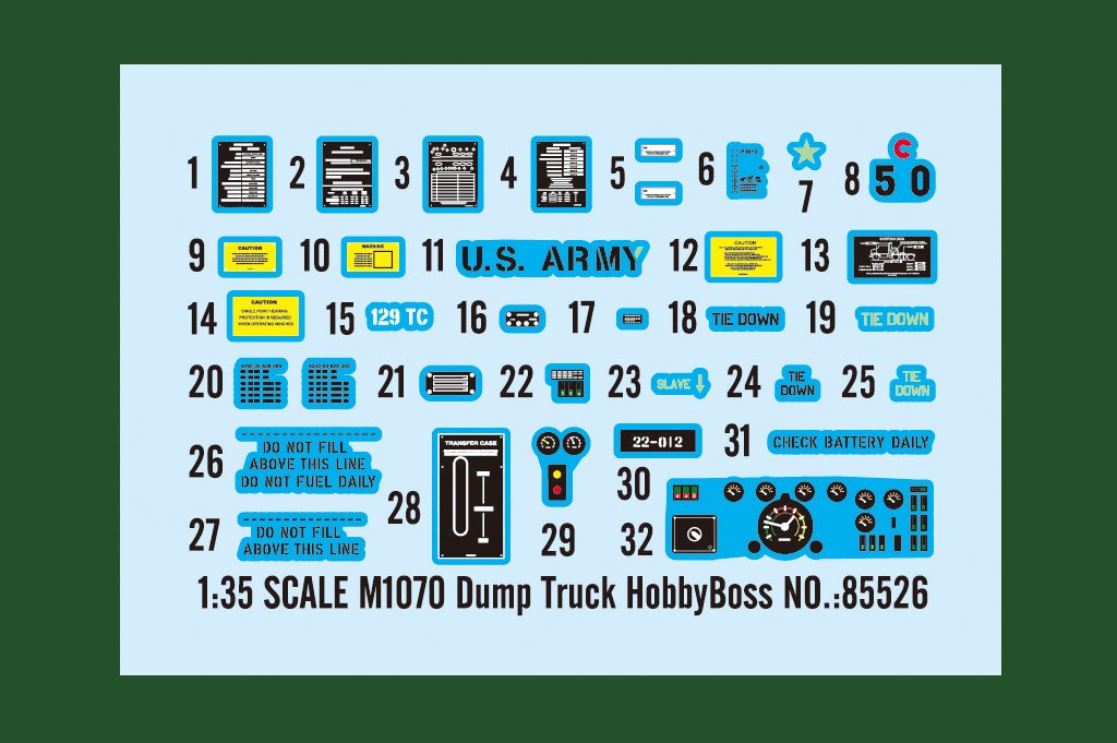 Hobby Boss 85526 M1070 Dump Truck 1/35 – zdjęcie 3