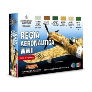 Lifecolor CS19 Acrylic paint set Italian Aircraft WWII Set 1 6x22ml