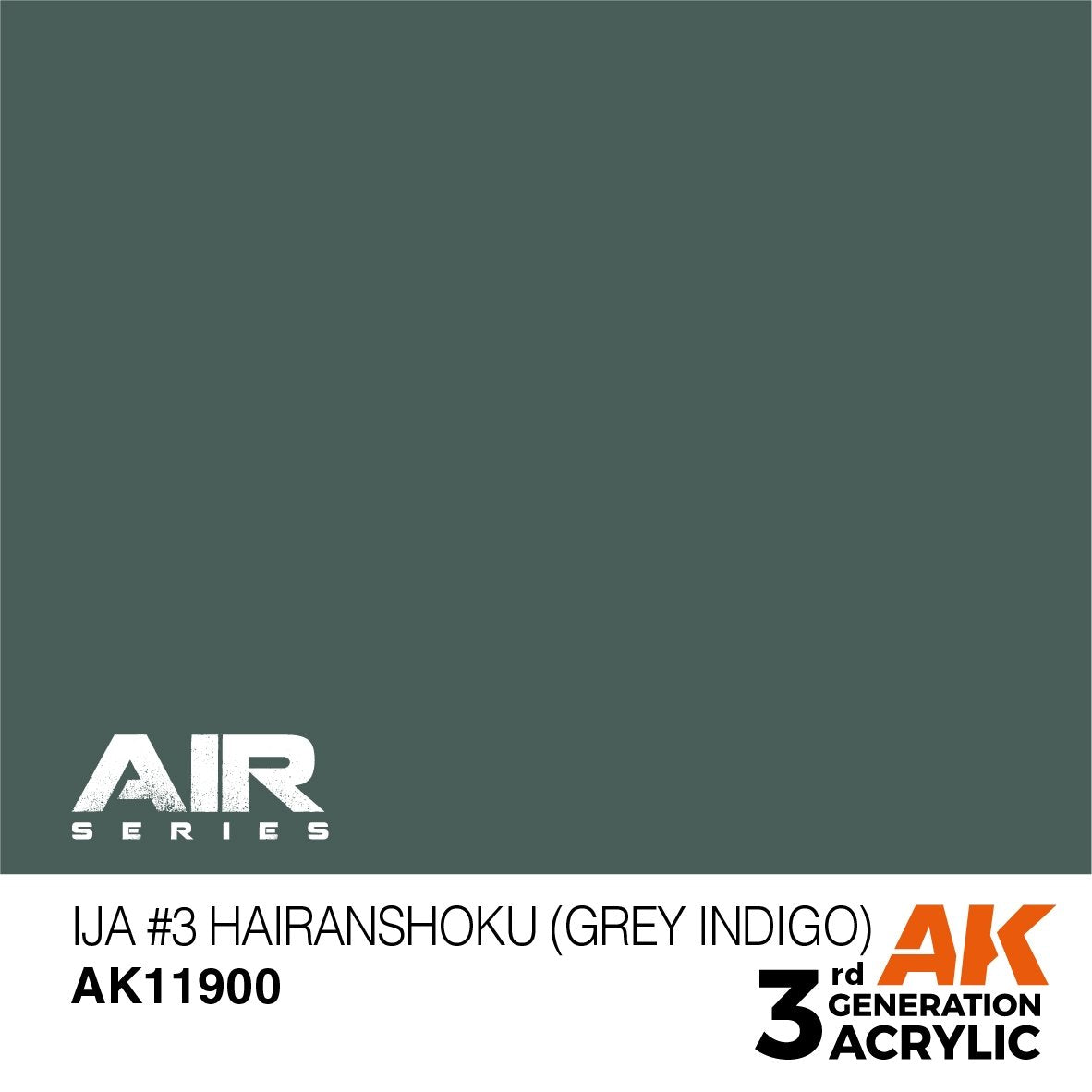 AK Interactive AK11900 IJA #3 HAIRANSHOKU (GRAY INDIGO) – AIR 17ml