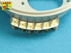 Aber 35A128 Soviet smoke Discharges system for BMP-1 902V “Tucha” with rack 1/35 – obrázek 7