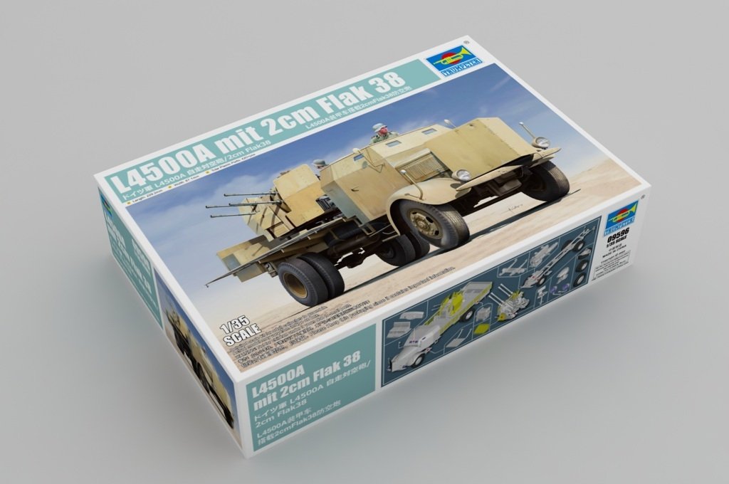 Trumpeter 09596 L4500A mit 2cm Flak 38 1/35 – immagine 2