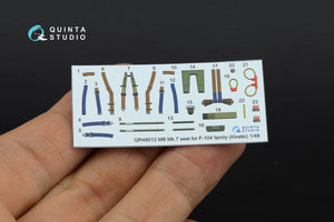 Quinta Studio QR48012 MB Mk.7 seat for F-104 family (Kinetic) 1/48 – image 4
