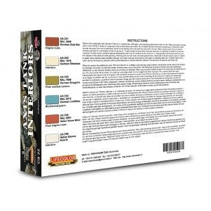 Lifecolor CS22 Acrylic paint set Axis interior tanks 6x22ml – Bild 2