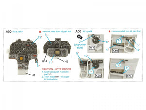 Quinta Studio QDS-48363 F-82F Twin Mustang 3D-Printed &amp;amp; colored Interior on decal paper (Modelsvit) (Small version) 1/48 – obrázek 9