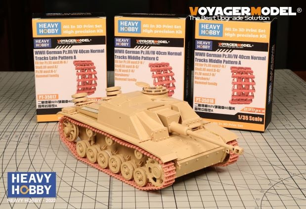 Heavy Hobby PT35025 WWII German Pz.III/IV 40cm Normal Tracks Middle Pattern C 1/35 – image 3