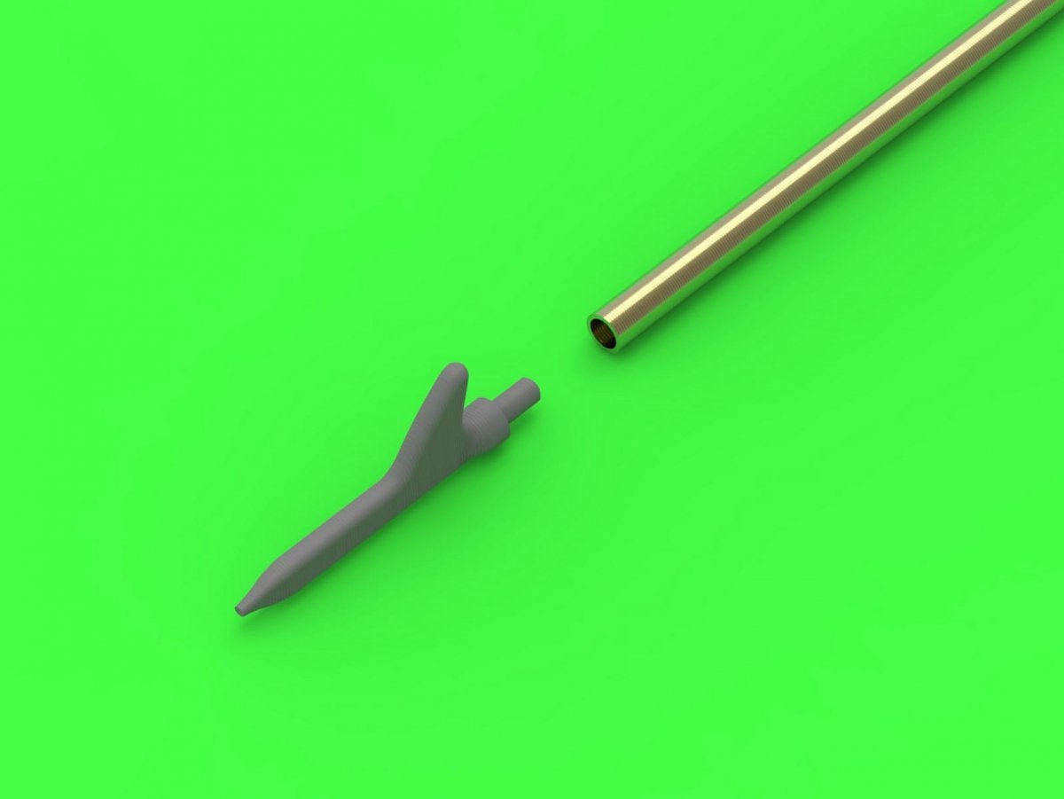 Master AM-72-146 American WWII Pitot Tube - &amp;quot;Shark Fin&amp;quot; Type (1 pc.) - used on P-36, P-39, P-40, P-47, A-36, B-239, T-6, B-25 and many others 1/72 – image 2