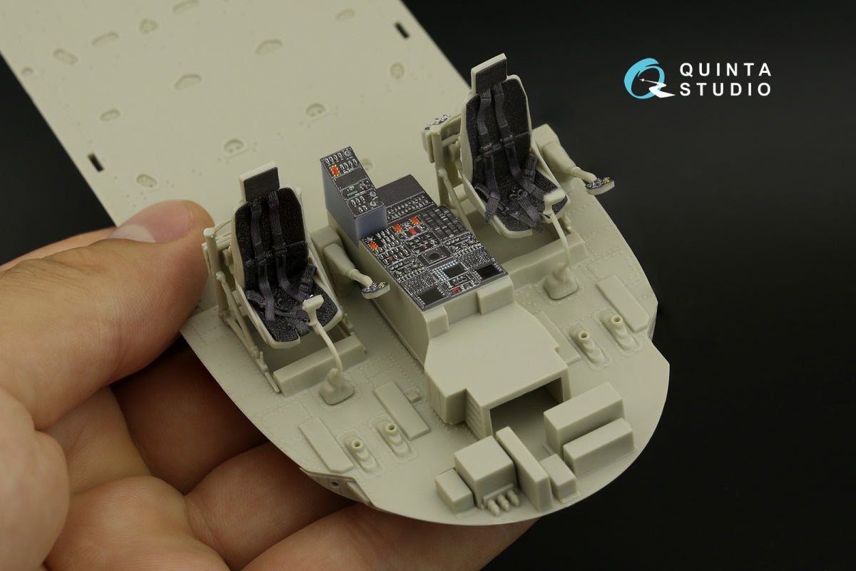 Quinta Studio QD+35108 MH-60L 3D-Printed &amp;amp; colored Interior on decal paper (Kitty Hawk) (with 3D-printed resin parts) 1/35 – Bild 10