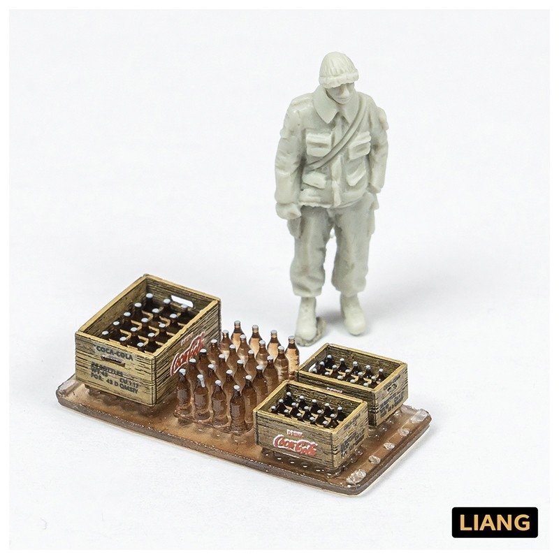 Liang 0434 Beer Soda Bottle Crates WWII x 8 1/48 - 1/72 – image 2