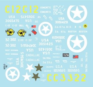 Star Decals 35-C1229 US M5A1 Stuart 1/35 – zdjęcie 3