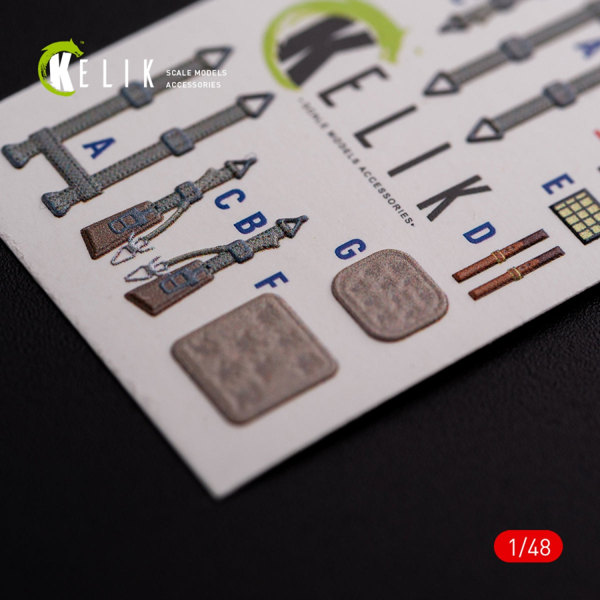KELIK K48075 Messerschmitt Me-410 A1 interior 3D decals for Meng Model kit 1/48 – Bild 7