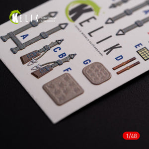 KELIK K48075 Messerschmitt Me-410 A1 interior 3D decals for Meng Model kit 1/48 – Bild 7