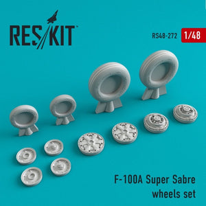 RESKIT RS48-0272 F-100 (A) Super Saber wheels set 1/48
