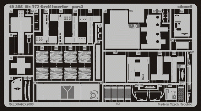 Eduard 49365 He 177 Greif interior 1/48 CMK / MPM – obrázek 3