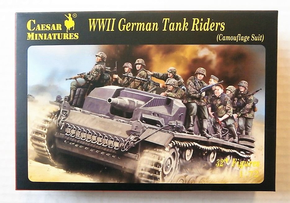 Caesar H099 WWII German Tank Riders (Camouflage Suit) 1/72