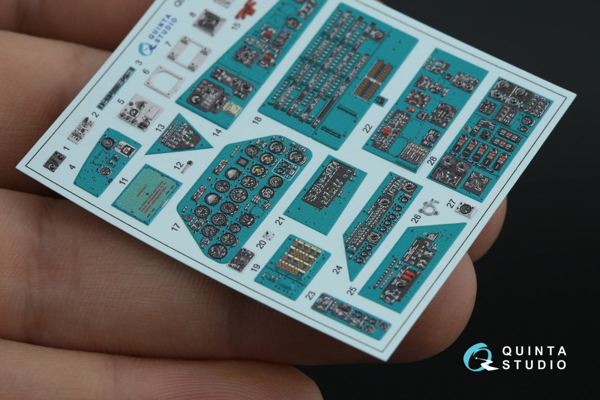 Quinta Studio QDS-48570 Mi-24A 3D-Printed &amp;amp; colored Interior on decal paper (Trumpeter) (small version) 1/48 – image 5