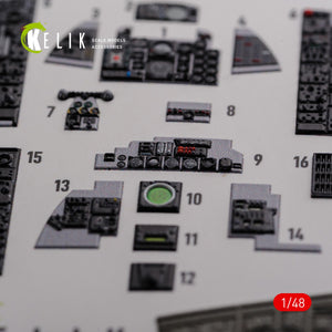 KELIK K48089 F-4J &amp;quot;Phantom II&amp;quot; interior 3D decals for Academy kit 1/48 – obrázek 7