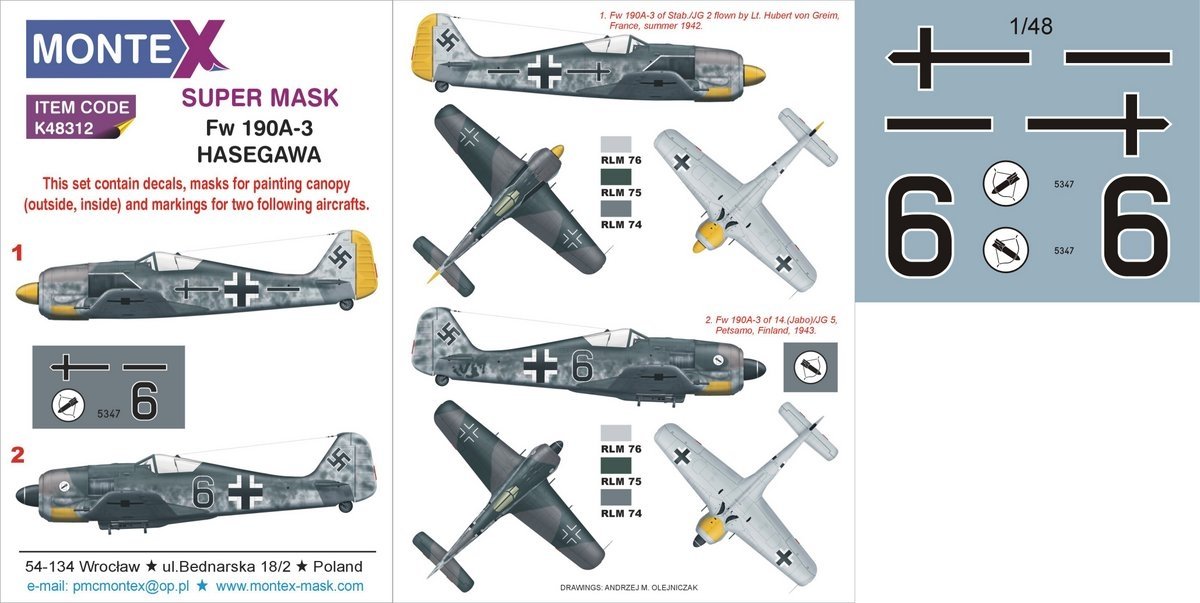 Montex K48312 Fw 190A-3 1/48
