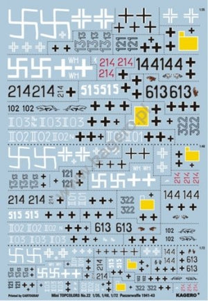 Kagero 15022 Panzerwaffe 1941-43 Part 1 (decals) PL/EN – image 3