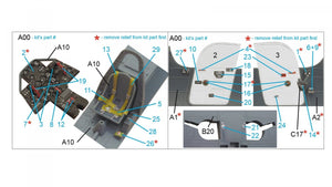 Quinta Studio QD48247 P-39 3D-Printed &amp;amp; colored Interior on decal paper (Eduard) 1/48 – image 2