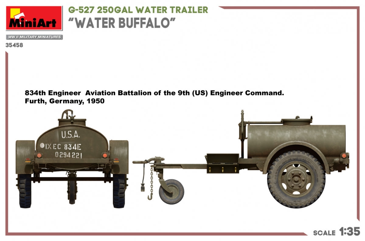 MiniArt 35458 G-527 250GAL WATER TRAILER “WATER BUFFALO” 1/35 – Bild 7